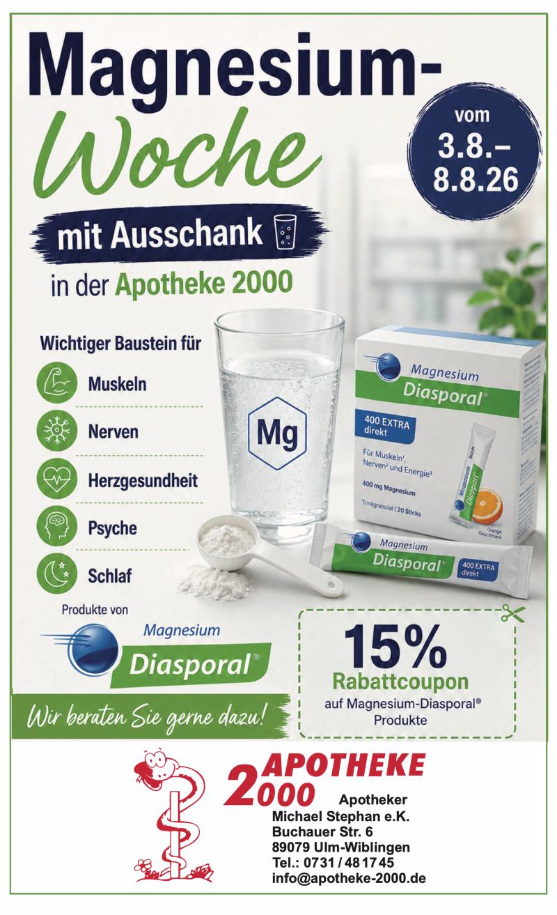 Professionelle Hautanalyse in der Apotheke 2000 Informationsbild zur professionellen Hautanalyse in der Apotheke 2000 in Ulm-Wiblingen.